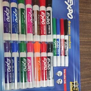 Black and Blue Office Marker Set for Professional Use